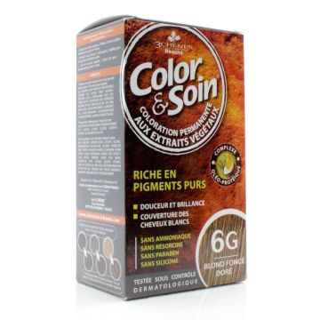 Natural hair coloration - Dark golden blond 6G