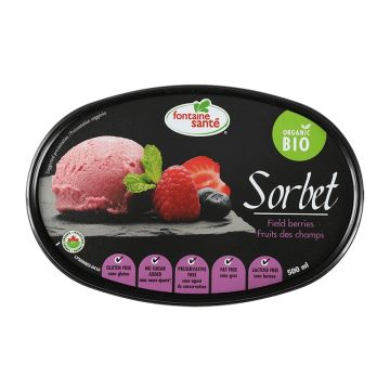 Desserts glacés  biologiques - Sorbet aux fruits des champs