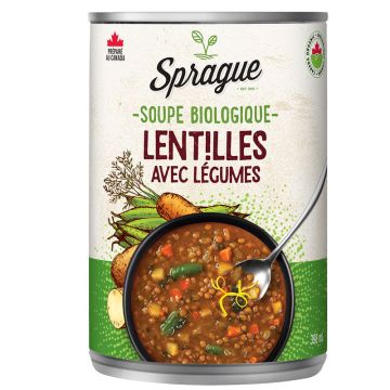 Soupe biologique - Lentilles avec légumes