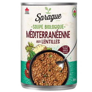 Soupe biologique - Méditerranéenne aux lentilles