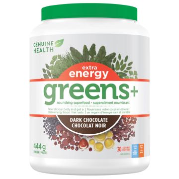 Greens + extra energy - Chocolat noir 