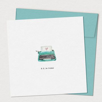 Carte - Machine à écrore