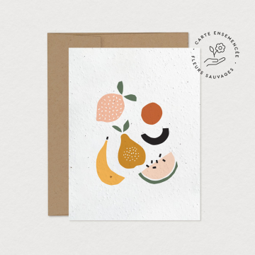 Plantable card - Fruits