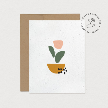  Plantable card - Tulip