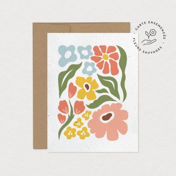  Plantable card - Flower market