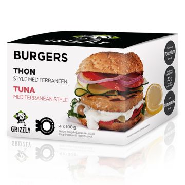 Burgers thon congelés - Style méditerranéen