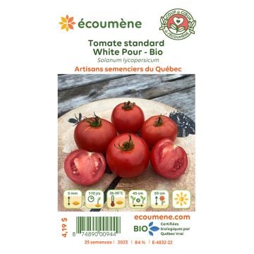 Organic seeds - Tomato standard wihite for