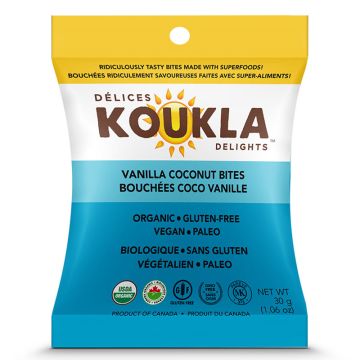 Bouchées biologiques Coco vanille 