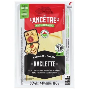 Raclette biologique sans lactose 30%