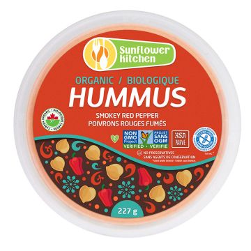 Hummus biologique - Poivrons rouges fumés