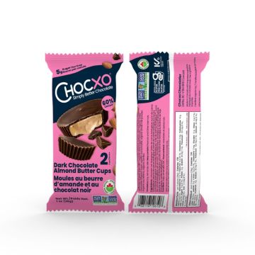 Moules beurre amande biologiques - Chocolat noir 60% 1 sac 28 gr