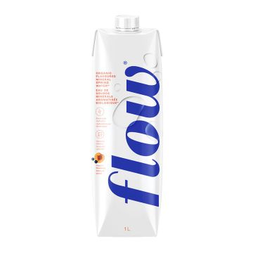 Eau de source alcaline biologique  Saveur pêche bleuet