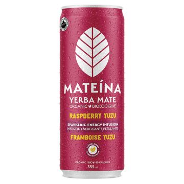  Organic energy drink - Yerba mate raspberry yuzu