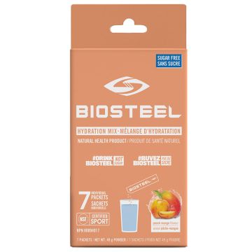 Mélange à boisson électrolytes saveur pêche mangue