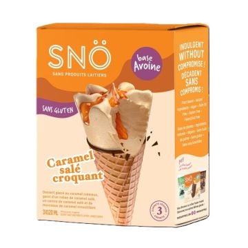 Dairy-free Frozen Dessert - Crunchy Salted Caramel Cones