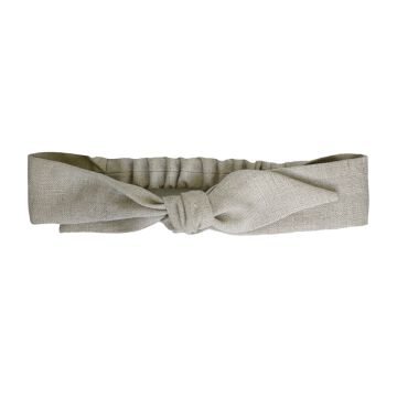 Bandeau - Avec boucle en lin naturel brut