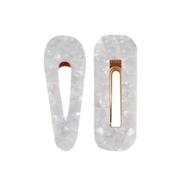 Duo barrettes Whiteness