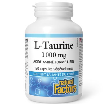 L-Taurine 1000 mg Acides aminés forme libre - Santé du coeur