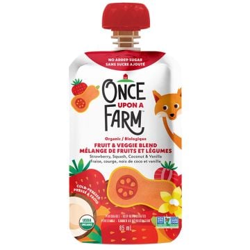 Organic Fruit and Vegetable Mix - Strawberry Squash Coconut Vanilla