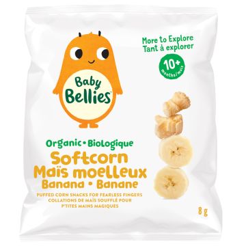 Collations de mais soufflé biologiques 10 mois+ - Maïs moelleux banane