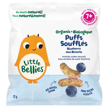 Puffed corn snack organic 7 months - Puffs bleuberry