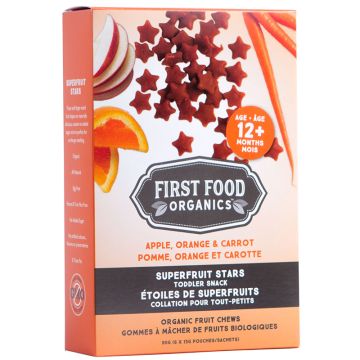 Organic snack - Apple orange carrot star gum