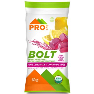Pink Lemonade Bolt Organic Energy Chews