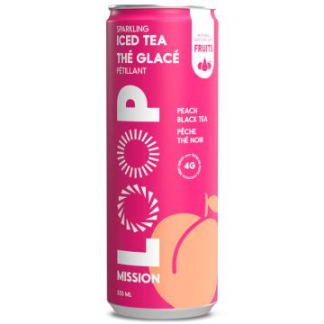 Thé glacé pétillant - Pêche