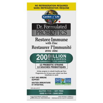 Dr. Formulated probiotics – Restore immune with zinc
