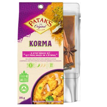 Kit sauce 3 étapes - Korma