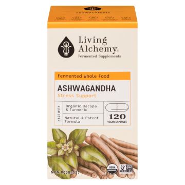 Organic Fermented Ashwagandha 120 mg - Stress
