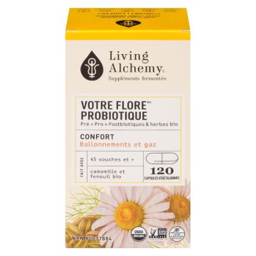 Votre flore® probiotique confort biologique - Ballonnements et gaz