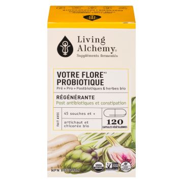 Votre flore® probiotique régénérante biologique - Transit lent et post antibiotiques