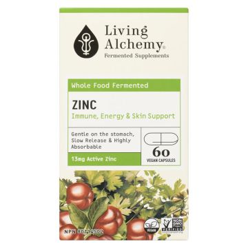 Organic Fermented Zinc 13 mg - Immune, Energy & Skin Support