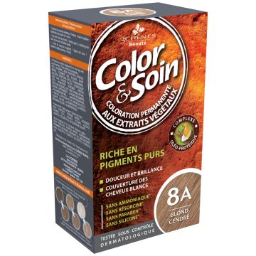 Coloration pour cheveux - Blond cendré 8A