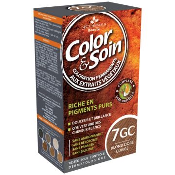 Natural Hair Coloration - Golden Copper Blond 7GC