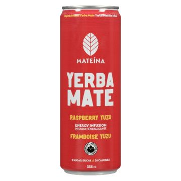 Boisson énergétique biologique - Yerba mate framboise yuzu