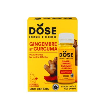 Shot Organic ginger and turmeric 