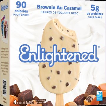 Frozen Greek Yogurt Bar - Caramel Brownie