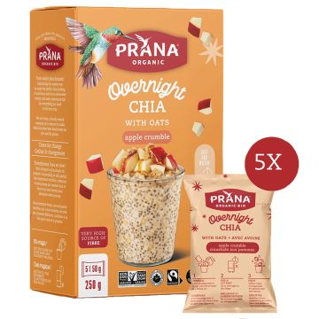 Chia au frigo - Crumble aux pommes biologique