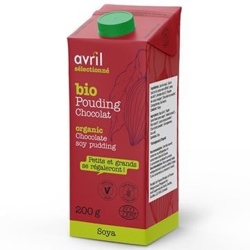 Pouding soya chocolat biologique végétalien