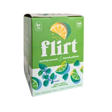 Limonade pétillante lime et menthe
