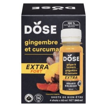 Shot - Extra fort gingembre curcuma extra fort biologique 4x