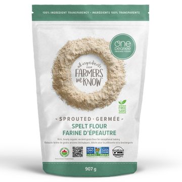 Organic sprouted spelled flour