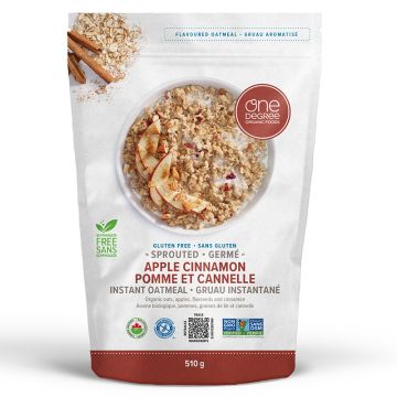 Sprouted Instant Oatmeal - Apple and Cinnamon