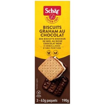 Biscuits Graham au chocolat sans gluten 