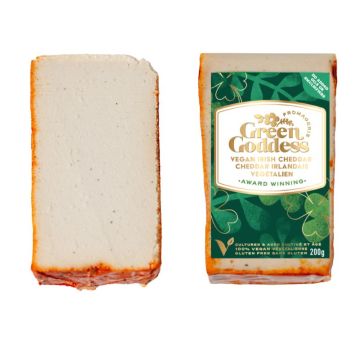 Fauxmage végétalien style cheddar irlandais