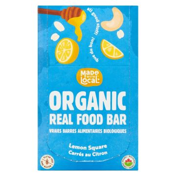 Barre nutritive naturelle - Carrés au citron