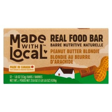 Barre nutritive naturelle - Blondie au beurre d'arachide