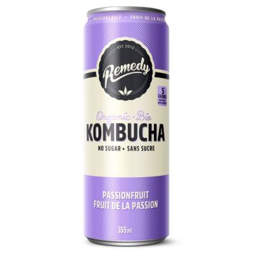 Kombucha biologique fruit de la passion sans sucre